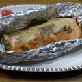 や～たん食堂's cooksnap of when they made ペンション風♡鮭のホイル蒸し.