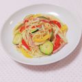 まあまま☆0403's cooksnap of when they made ピーマンの彩りパスタ.