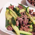 ワッキーウッキー's cooksnap of when they made 生焼けなし！砂肝きゅうりの塩炒め.