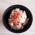 アクセル☆'s cooksnap of when they made 炊飯器で！ミックスビーンズ入りかにかま飯.