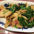 こっぷぽ～ん's cooksnap of when they made たけのことほうれん草のバターしょうゆ炒め.