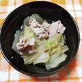 ﾁｲﾁｬﾝﾏﾏ's cooksnap of when they made 優しい味♪白菜と豚肉のサッと煮✿.