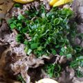 ぽんぽこ♩'s cooksnap of when they made 簡単おもてなし夕飯☆牛こまのレモン塩炒め.