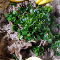 ぽんぽこ♩'s cooksnap of when they made 簡単おもてなし夕飯☆牛こまのレモン塩炒め.
