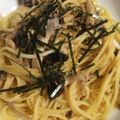 クックWYSDEU☆'s cooksnap of when they made ツナときのこのバター醤油パスタ.