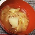 えそそそ's cooksnap of when they made キャベツ・じゃが芋の味噌汁♪.