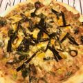 ゆみゆみ★'s cooksnap of when they made 白ネギ農家のピザ～ツナマヨソース.
