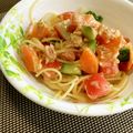 chikappe's cooksnap of when they made 和風　サラダスパゲティ.
