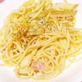 hitomi♪＊'s cooksnap of when they made ジャガイモとベーコンのペペロンチーノ☆.