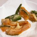mizuponksk's cooksnap of when they made 薄い衣・塩味付き かぼちゃの天ぷら.