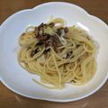 canaon's cooksnap of when they made 牛肉とネギのペペロンチーノ.