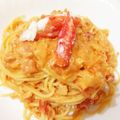 クックYT3MI2☆'s cooksnap of when they made カニのトマトクリームパスタ.