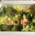 クック8HC8EM☆'s cooksnap of when they made BRUNOで作る鮭のちゃんちゃん焼き.