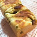 kacco88's cooksnap of when they made 抹茶と甘納豆の和風ラウンドパン☻.