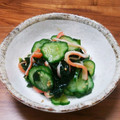 YCHキッチン's cooksnap of when they made きゅうりとわかめとカニカマの酢の物.