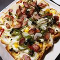 めがねロック's cooksnap of when they made 天板いっぱいのピザトースト.