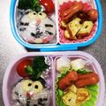 新米まま♪'s cooksnap of when they made ドラえもん＆のび太＆ミニドラ弁当.