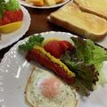 koiko亭's cooksnap of when they made koiko亭　モーニング　ソーセージ.