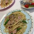 supermoon1's cooksnap of when they made アスパラとハムのパスタ.