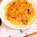 にょろりーぬ's cooksnap of when they made 生トマトとバジルのスープパスタ.