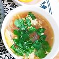shelly616's cooksnap of when they made 春雨と卵のパクチースープ.