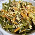 わんにゃん花畑's cooksnap of when they made 茎わかめのキンピラ.