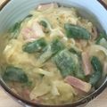 madamcook's cooksnap of when they made うまかっちゃんアレンジ！カルボナーラ風✨.