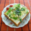 クレイプメートル's cooksnap of when they made しらすと梅・わさび・大葉のトースト.