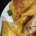 クック9P6O5D☆'s cooksnap of when they made 余った春巻きの皮で!ポテトコーンチーズ♪.