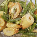 Ulus's cooksnap of when they made 簡単♪　竹輪と隠元のマヨ醤油炒め.