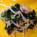 seicchi_a's cooksnap of when they made ”早業”もやしワカメきゅうりツナ和え.