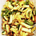 ruka373's cooksnap of when they made ちくわとエリンギのカレーマヨ炒め.