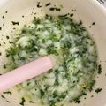 あやたん怪獣's cooksnap of when they made 離乳食中期　しらすにんじん小松菜うどん.