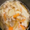 ぱぴぷーぷ's cooksnap of when they made 麺つゆ豚こまでお雑煮.