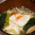 ♡礼♡'s cooksnap of when they made 小松菜と卵の味噌汁♪卵ふんわり♪.