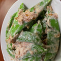 コハク☆。・'s cooksnap of when they made お手軽簡単‼スナップエンドウの梅マヨ和え.