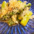 MizuhoBank's cooksnap of when they made アスパラバター醤油わさび和え.