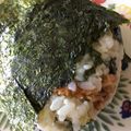 すきすきスコーン's cooksnap of when they made ”大根葉の油和え”でおにぎり♪.