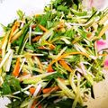 あゆちこりん's cooksnap of when they made 水菜と人参ときゅうりの中華サラダ.