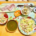 komutatata's cooksnap of when they made 鮭フレークとコーンのポテサラ☆美味～.