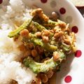 あたむ❤189's cooksnap of when they made 納豆と新玉でゴーヤチャンプルー.