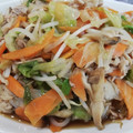 べるＬ＠ＮＩ's cooksnap of when they made 豚バラ肉と椎茸とレタスのオイスター炒め.