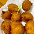 373's cooksnap of when they made 卵不使用で黄金比率 豆腐とHMのドーナツ.