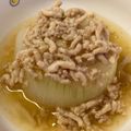 やちこ＊'s cooksnap of when they made 新玉の丸ごとレンジ蒸し　鶏そぼろあんかけ.