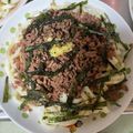クックMDI1QS☆'s cooksnap of when they made 辛さ控えめ 旨辛台湾肉冷やしうどん.