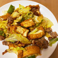 tamichi's cooksnap of when they made 豚・キャベツ・厚揚げのピリ辛中華風炒め.