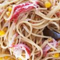 すみっこ2011's cooksnap of when they made コーンとカニカマで！マカロニサラダ☆.
