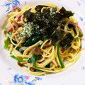 フリージア♬'s cooksnap of when they made 和風きのことほうれん草とベーコンのパスタ.
