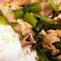 kai_neco's cooksnap of when they made 豚肉と小松菜のキムチ炒め.
