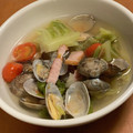 びわすけキッチン's cooksnap of when they made あさりとキャベツ、トマトの白だしさっと煮.